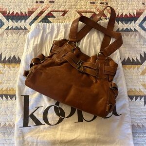 Kooba Tan Leather Shoulder Bag
